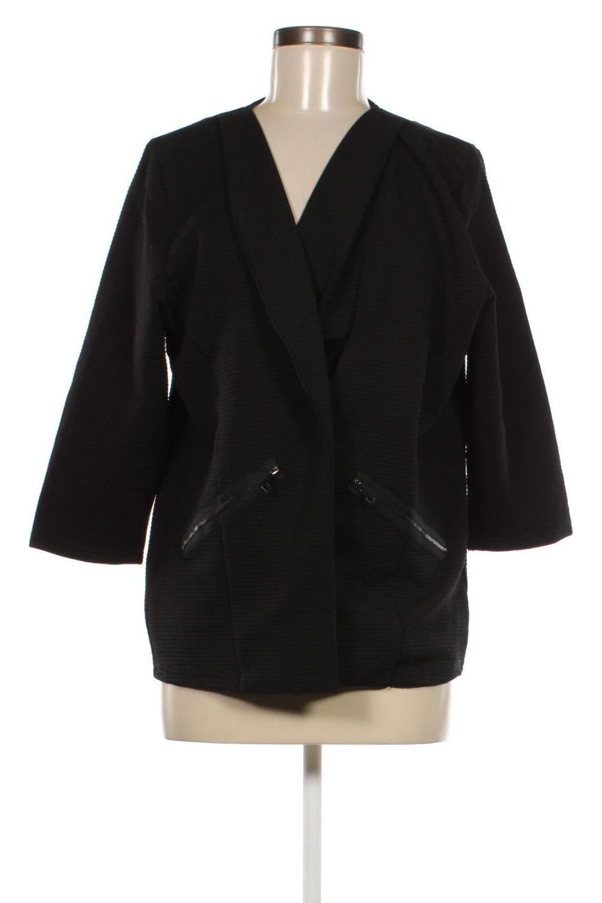 Дамско сако Jean Pascale, Размер L, Цвят Черен, Цена 7,92 лв.