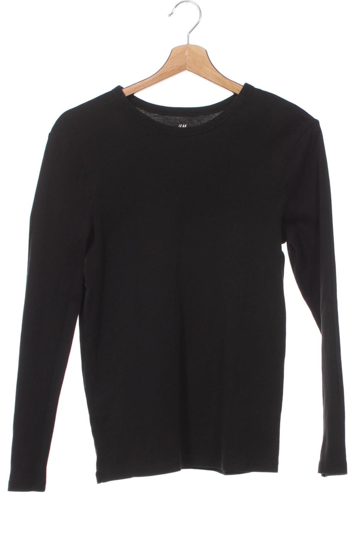 Детска блуза H&M, Размер 12-13y/ 158-164 см, Цвят Черен, Цена 4,78 лв.