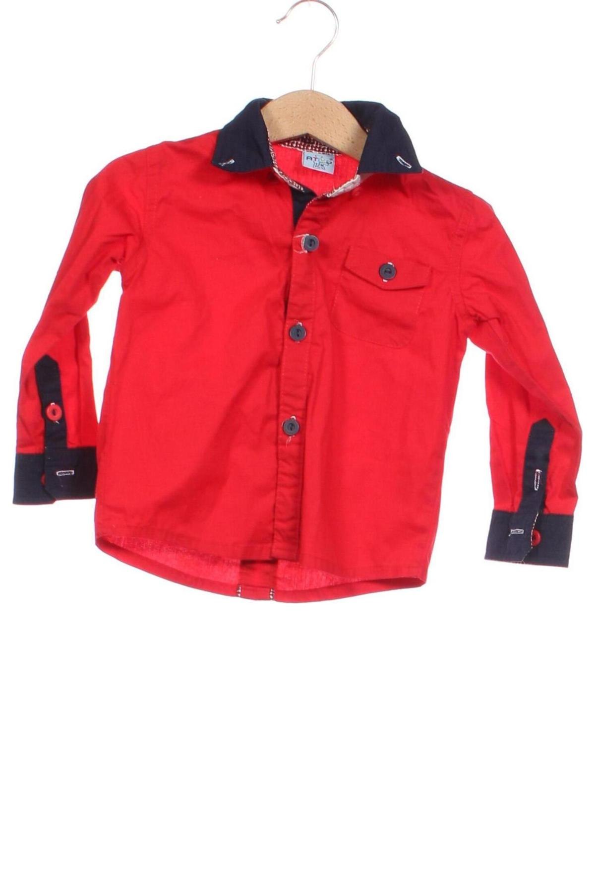 Kinderhemd Ativo Kids, Größe 9-12m/ 74-80 cm, Farbe Rot, Preis 11,76 €