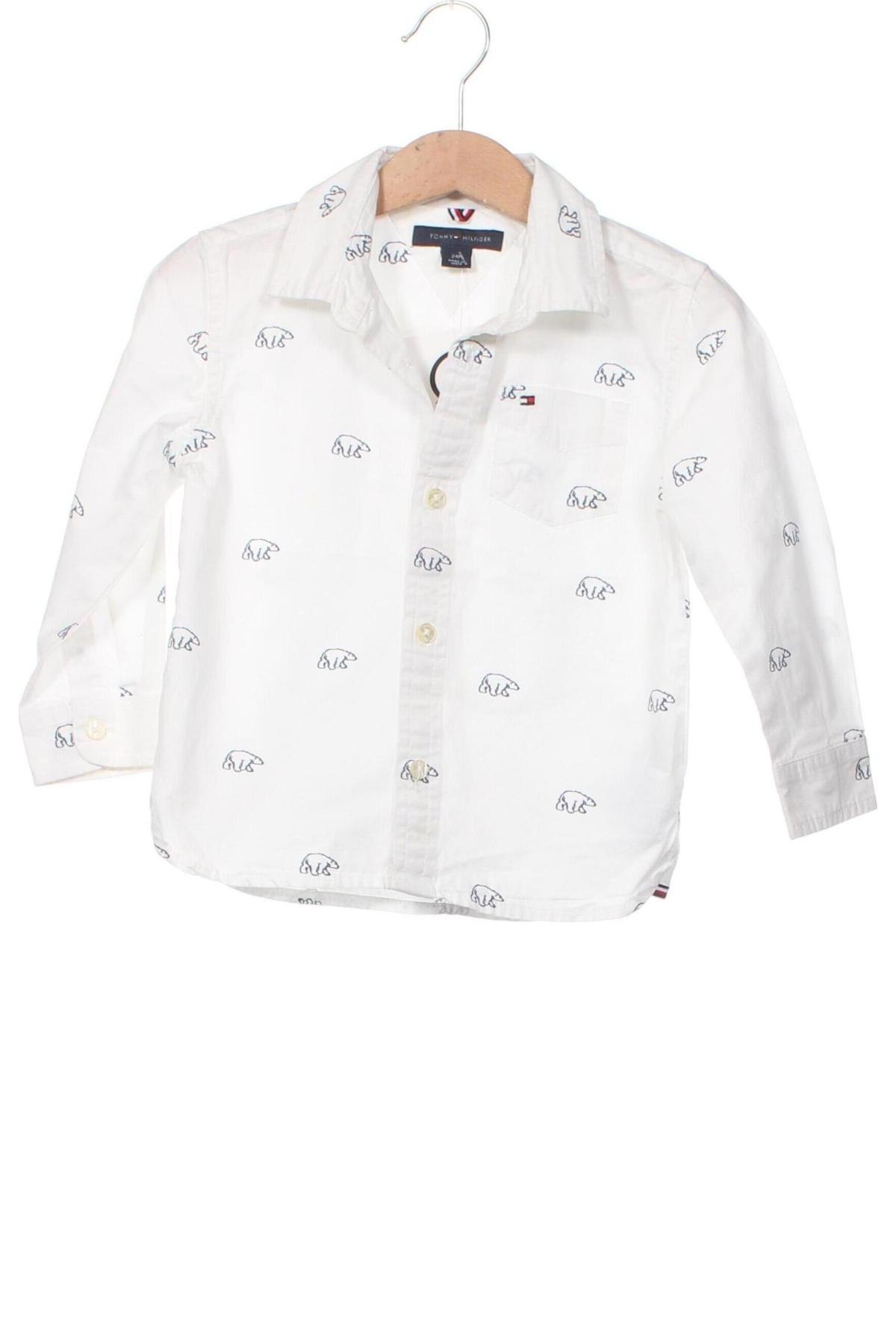 Παιδικό πουκάμισο Tommy Hilfiger, Μέγεθος 18-24m/ 86-98 εκ., Χρώμα Λευκό, Τιμή 56,34 €