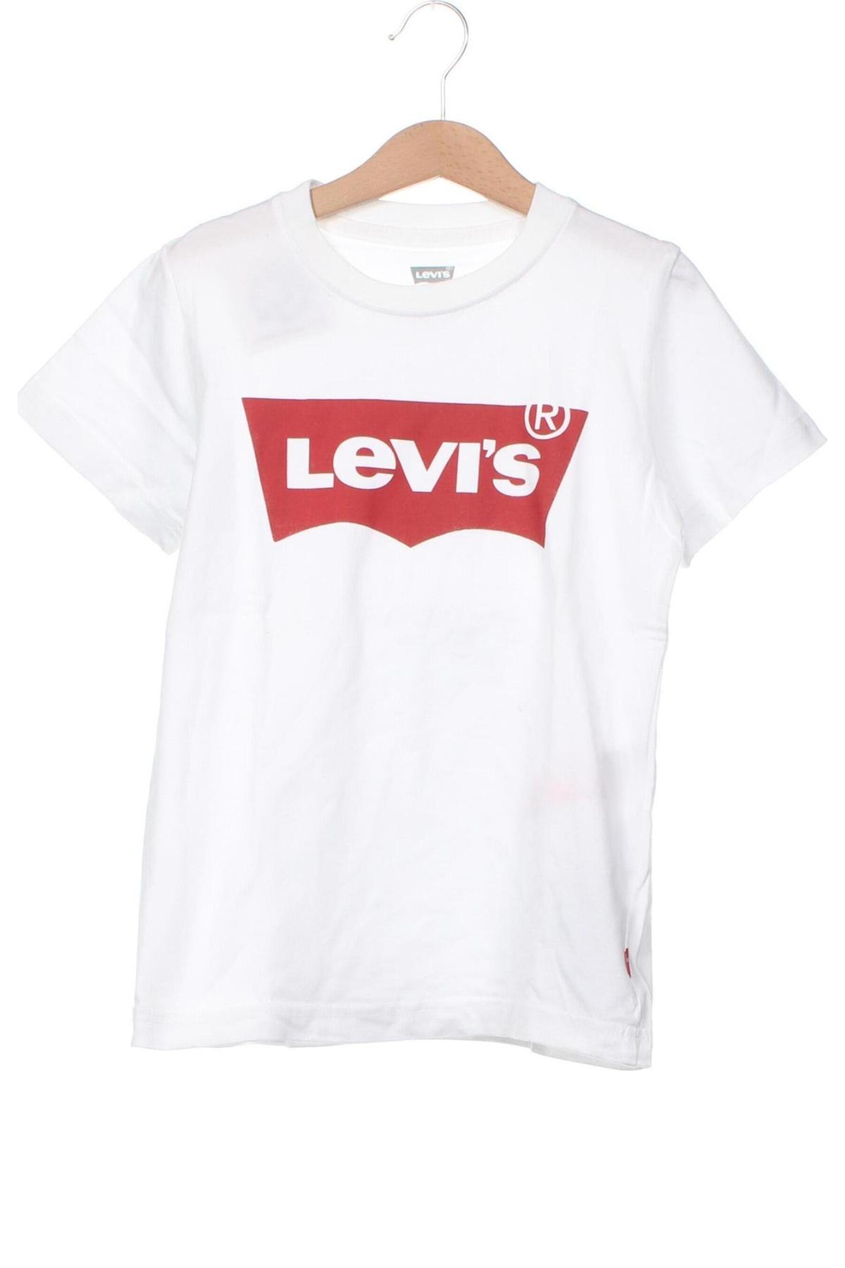 Tricou pentru copii Levi's, Mărime 6-7y/ 122-128 cm, Culoare Alb, Preț 185,20 Lei