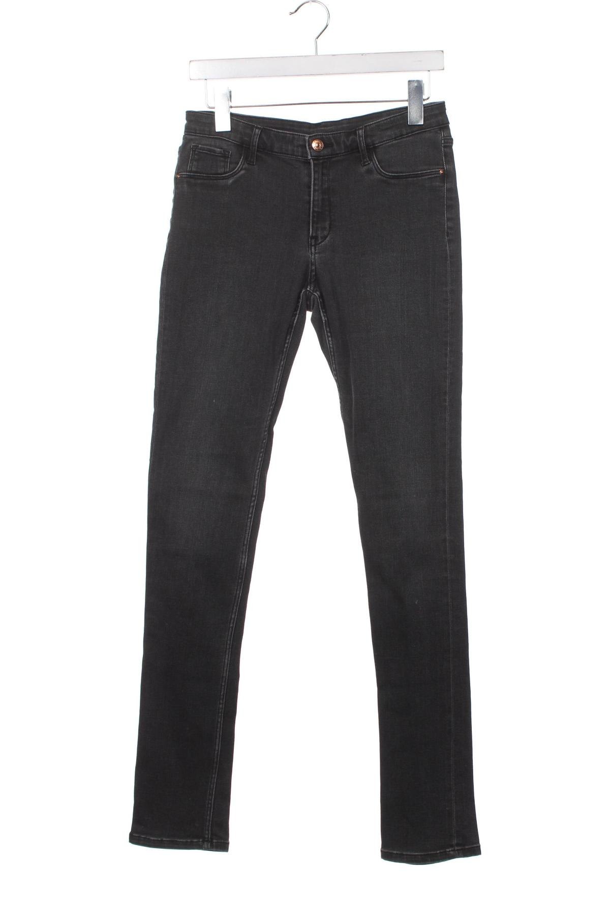 Dziecięce jeansy H&M, Rozmiar 15-18y/ 170-176 cm, Kolor Czarny, Cena 70,37 zł
