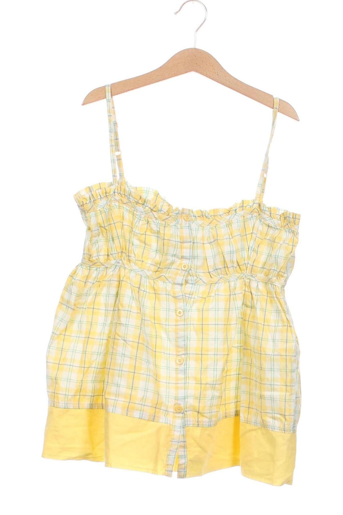 Μπλουζάκι αμάνικο παιδικό Zara Kids, Μέγεθος 13-14y/ 164-168 εκ., Χρώμα Κίτρινο, Τιμή 7,24 €