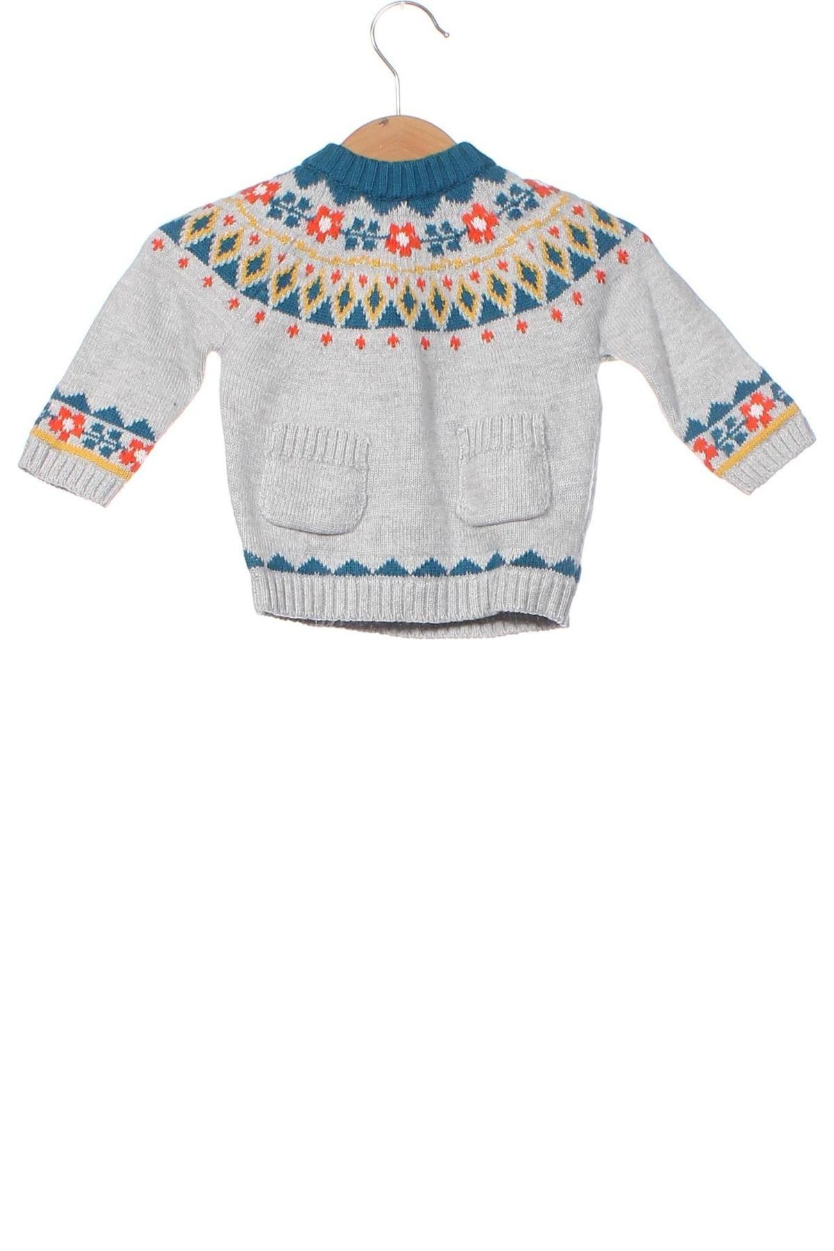 Kinderpullover Frugi, Größe 1-2m/ 50-56 cm, Farbe Grau, Preis 35,57 €