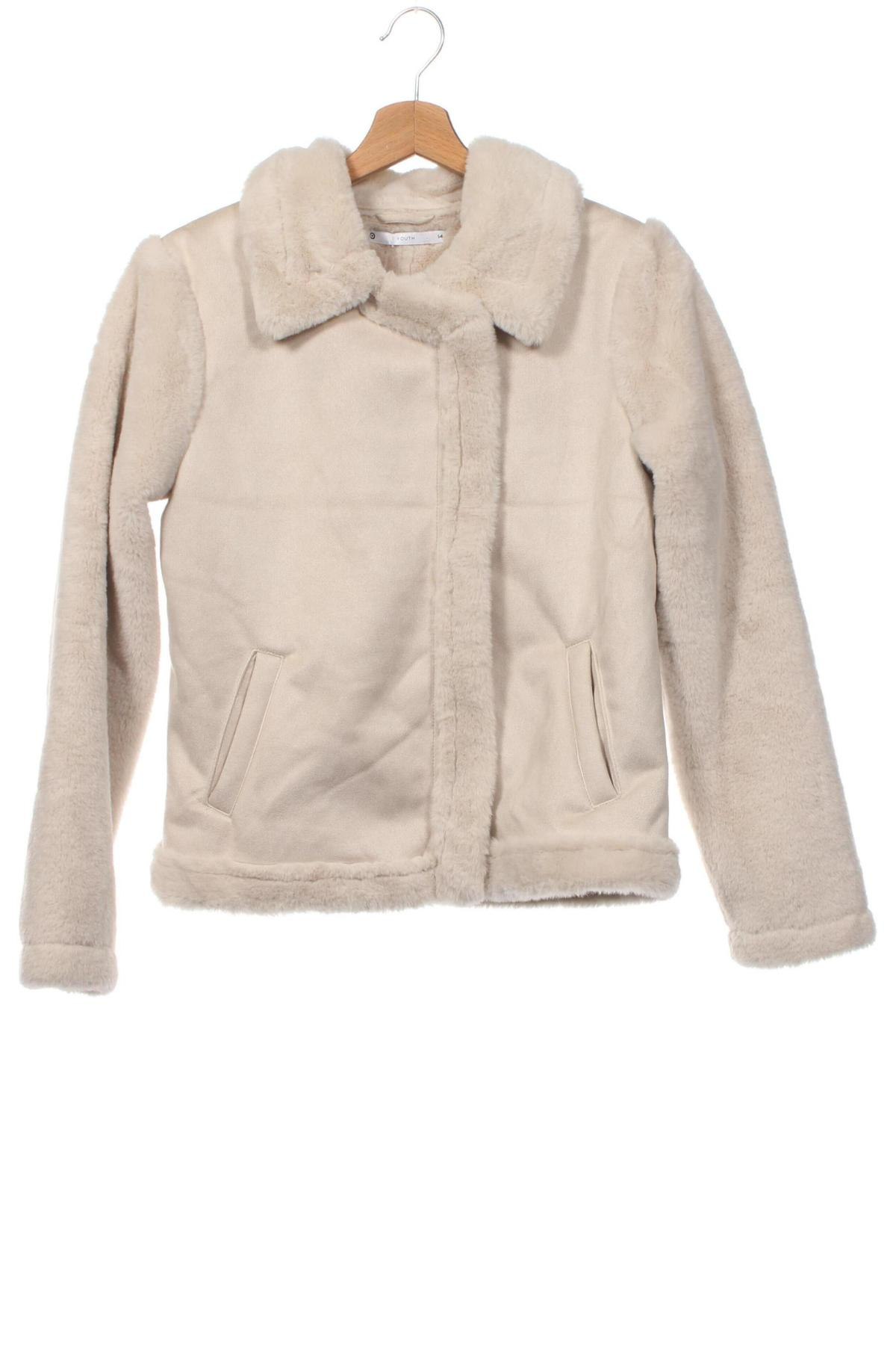 Детско палто Target, Размер 13-14y/ 164-168 см, Цвят Екрю, Цена 22,56 лв.
