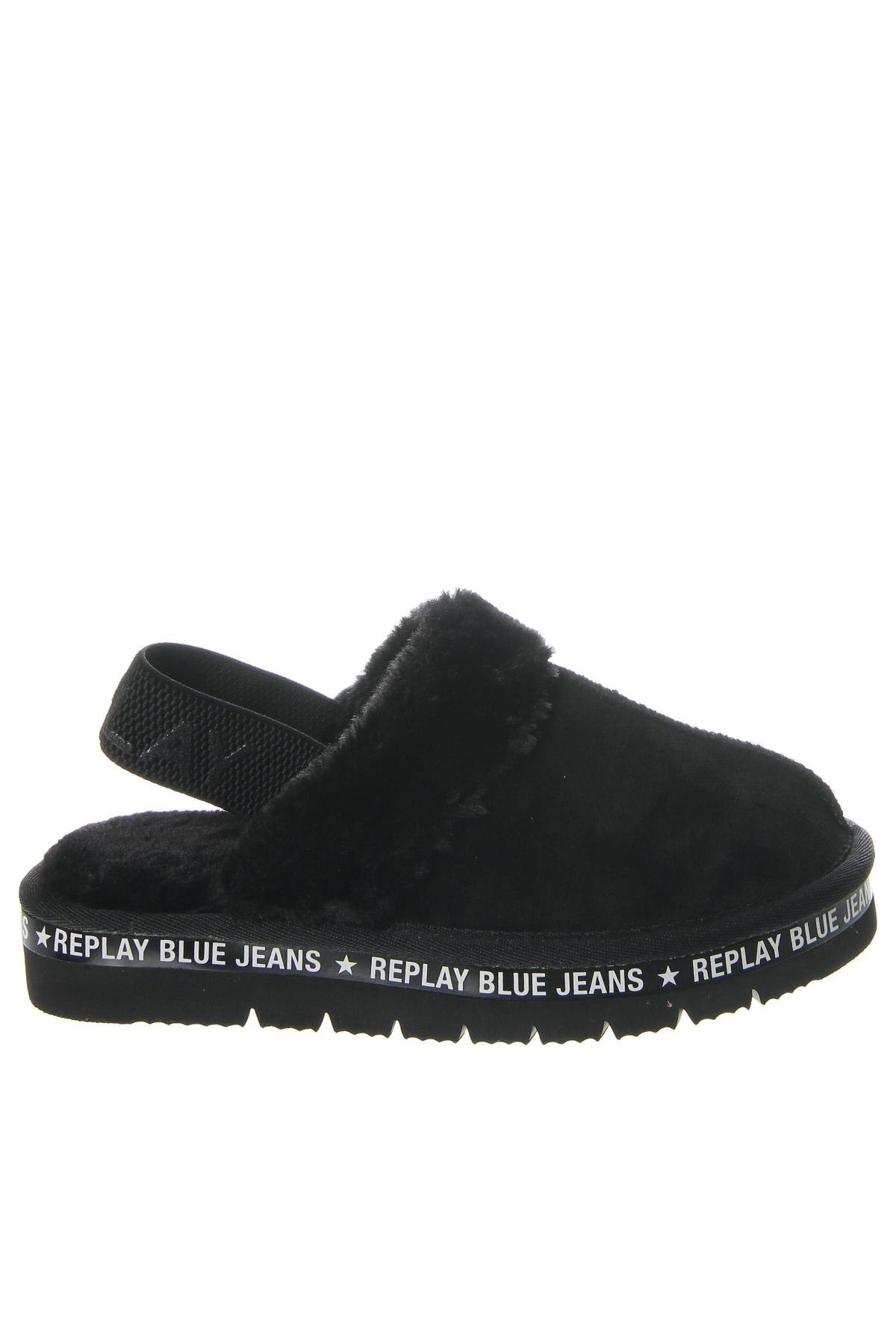 Papuci de casă Replay, Mărime 39, Culoare Negru, Preț 358,55 Lei