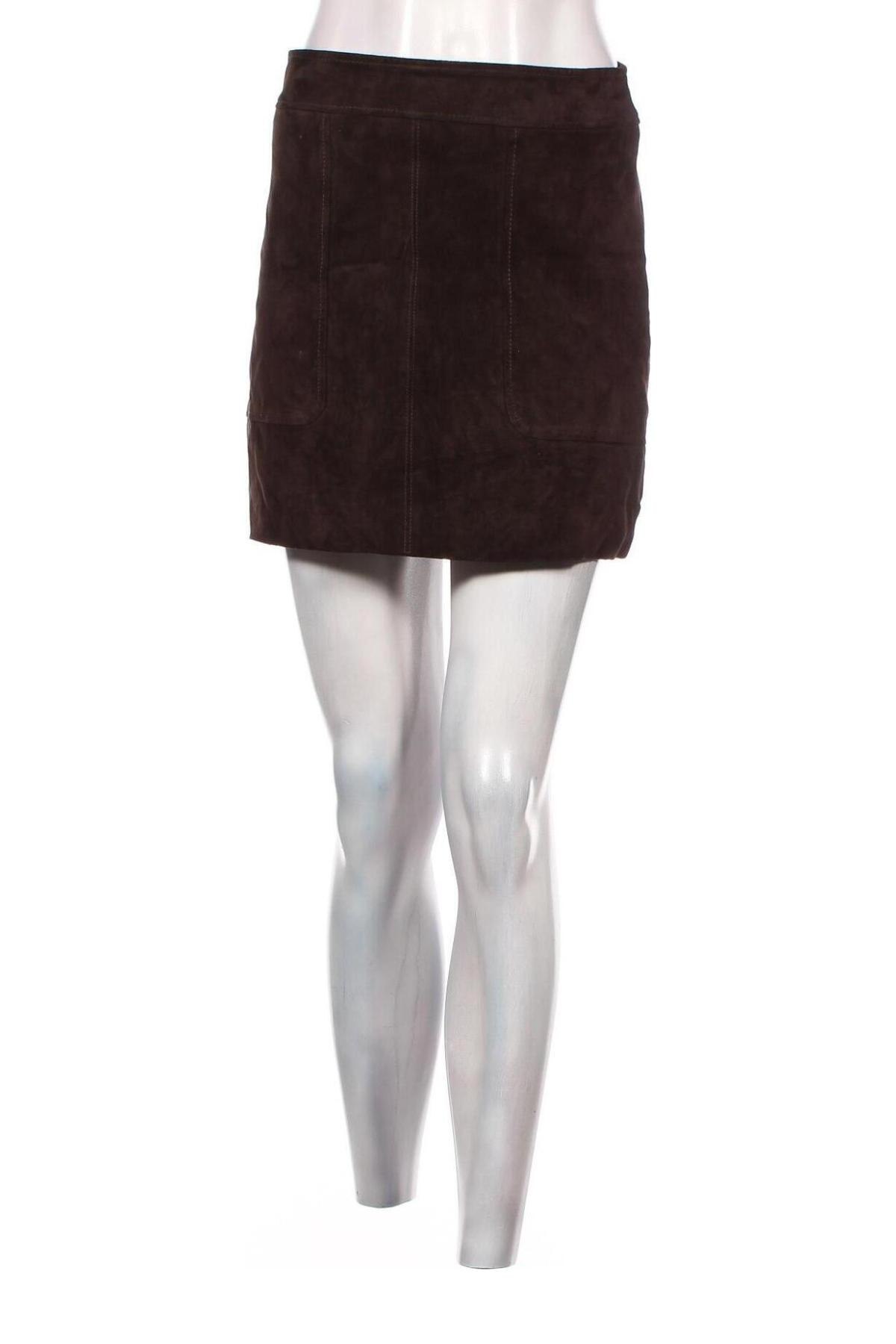 Δερμάτινη φούστα H&M, Μέγεθος S, Χρώμα Καφέ, Τιμή 10,41 €