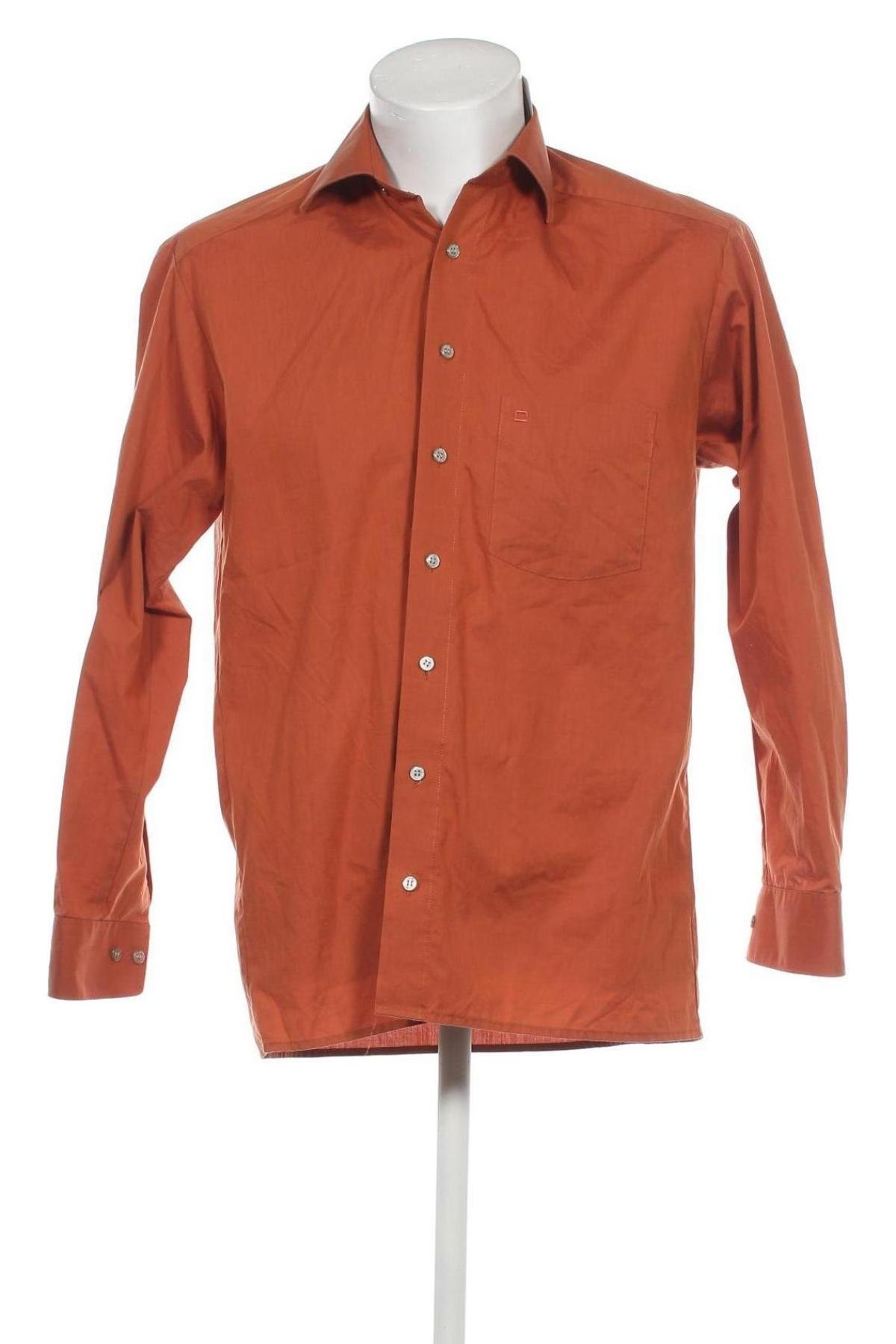 Herrenhemd Olymp, Größe M, Farbe Braun, Preis 9,72 €