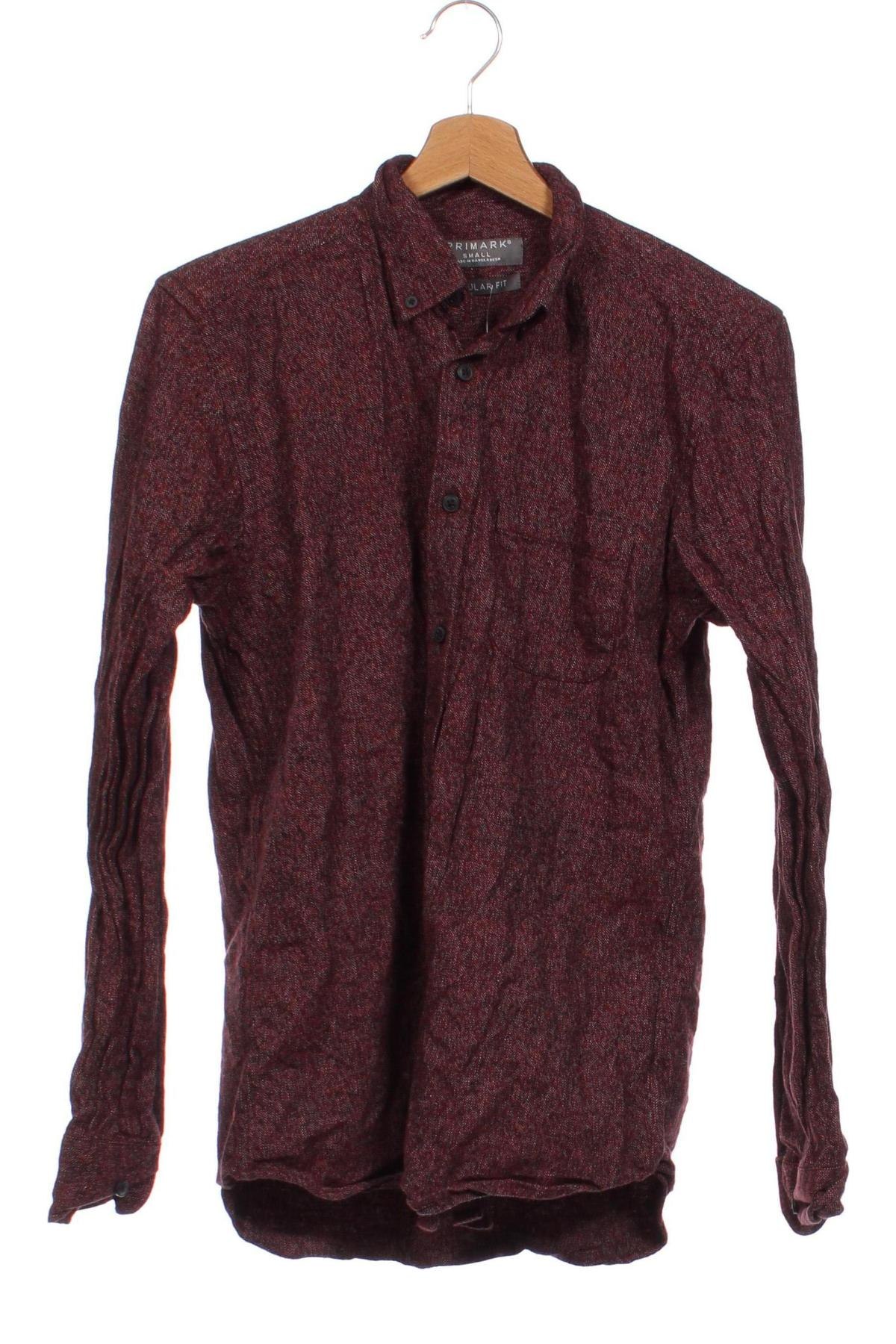 Ανδρικό πουκάμισο Primark, Μέγεθος S, Χρώμα Κόκκινο, Τιμή 3,95 €