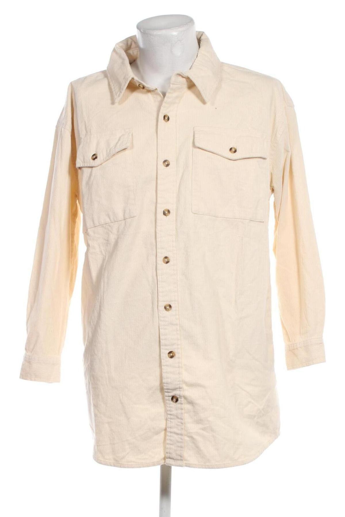 Ανδρικό πουκάμισο Urban Classics, Μέγεθος M, Χρώμα  Μπέζ, Τιμή 13,67 €