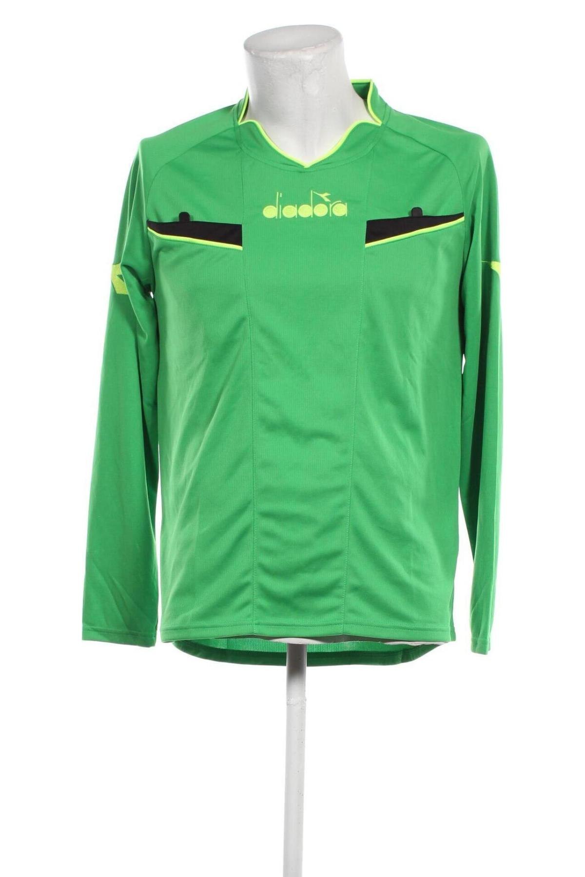 Herren Sport Shirt Diadora, Größe M, Farbe Grün, Preis € 18,57