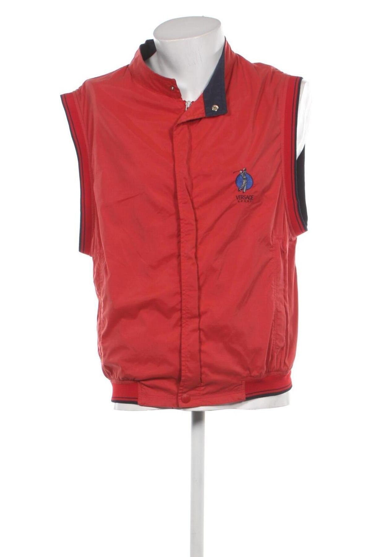 Herrenweste Versace Sport, Größe L, Farbe Rot, Preis € 30,79