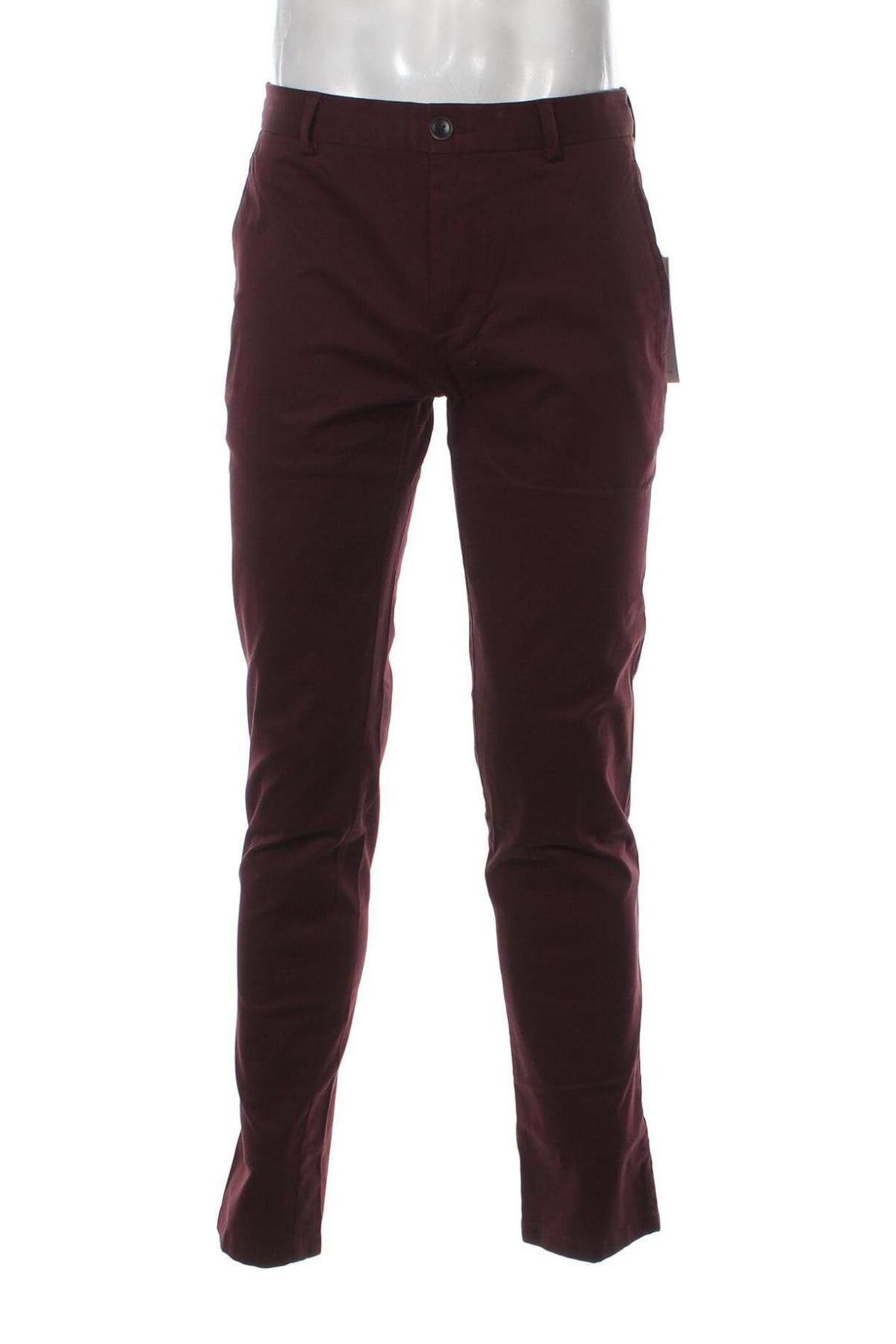 Мъжки панталон Jack & Jones, Размер M, Цвят Червен, Цена 10,66 лв.