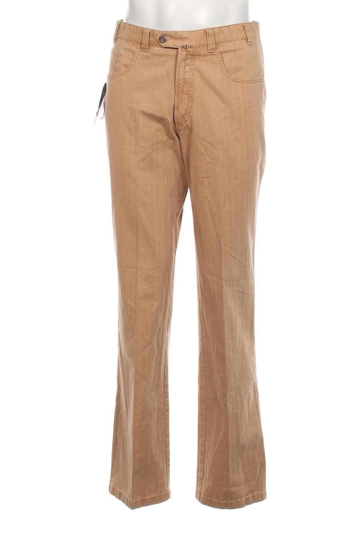 Ανδρικό παντελόνι Luigi Morini, Μέγεθος M, Χρώμα  Μπέζ, Τιμή 53,81 €
