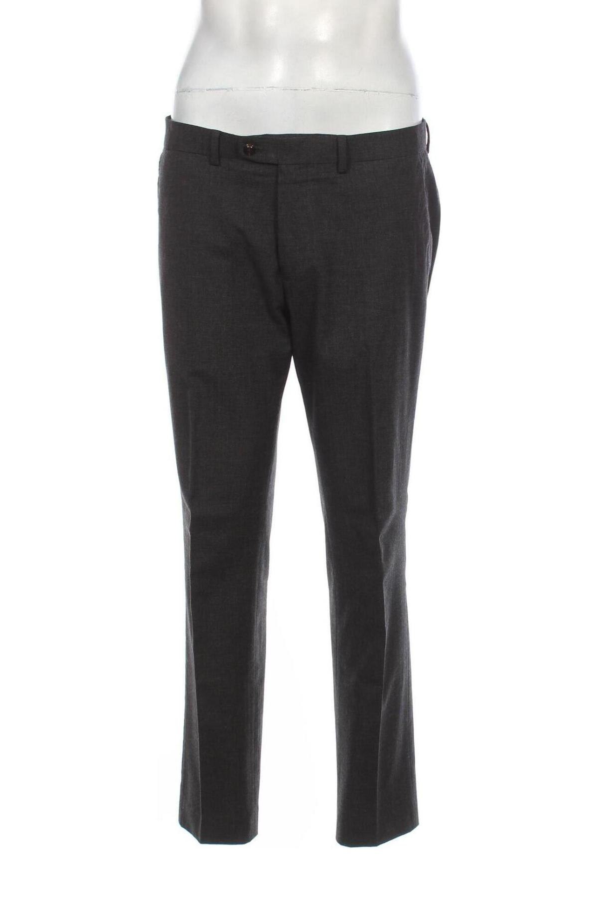 Мъжки панталон Massimo Dutti, Размер L, Цвят Сив, Цена 47,41 лв.