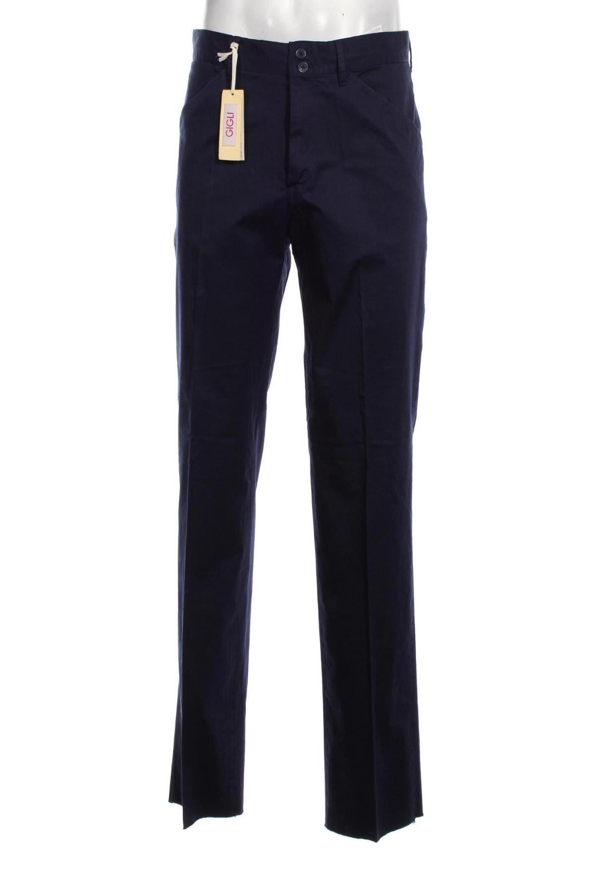 Pantaloni de bărbați Romeo Gigli, Mărime M, Culoare Albastru, Preț 30,39 Lei