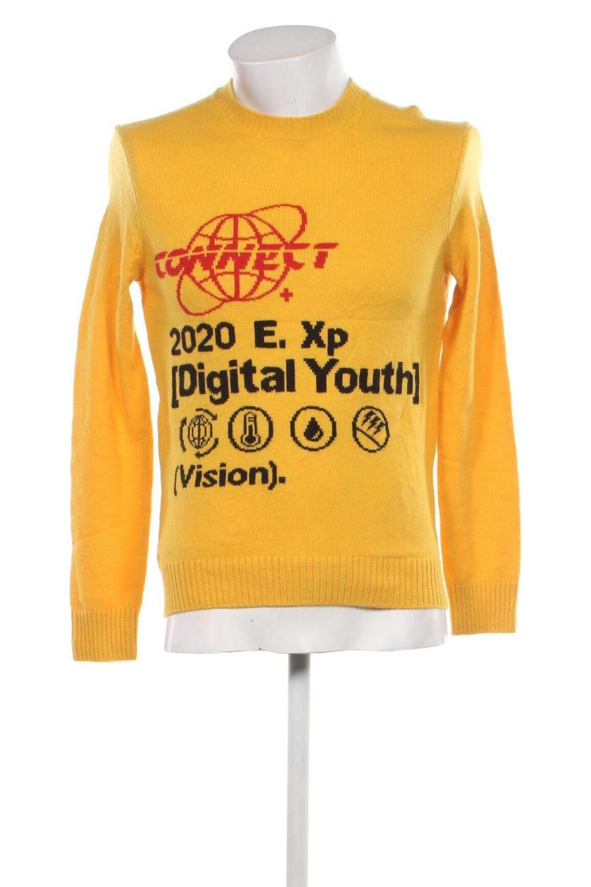 Мъжки пуловер Jack & Jones, Размер S, Цвят Жълт, Цена 20,40 лв.