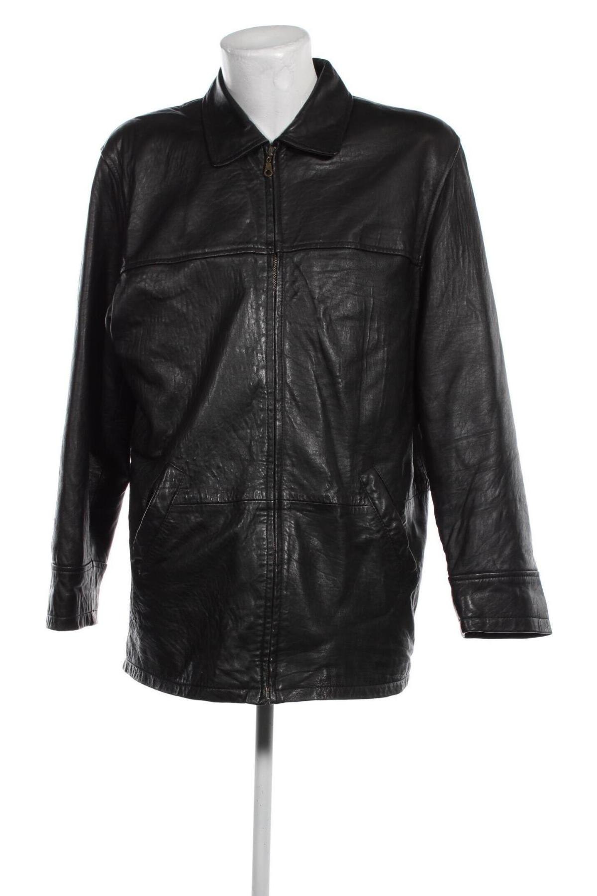 Αντρικό δερμάτινο παλτό, Μέγεθος M, Χρώμα Μαύρο, Τιμή 21,43 €