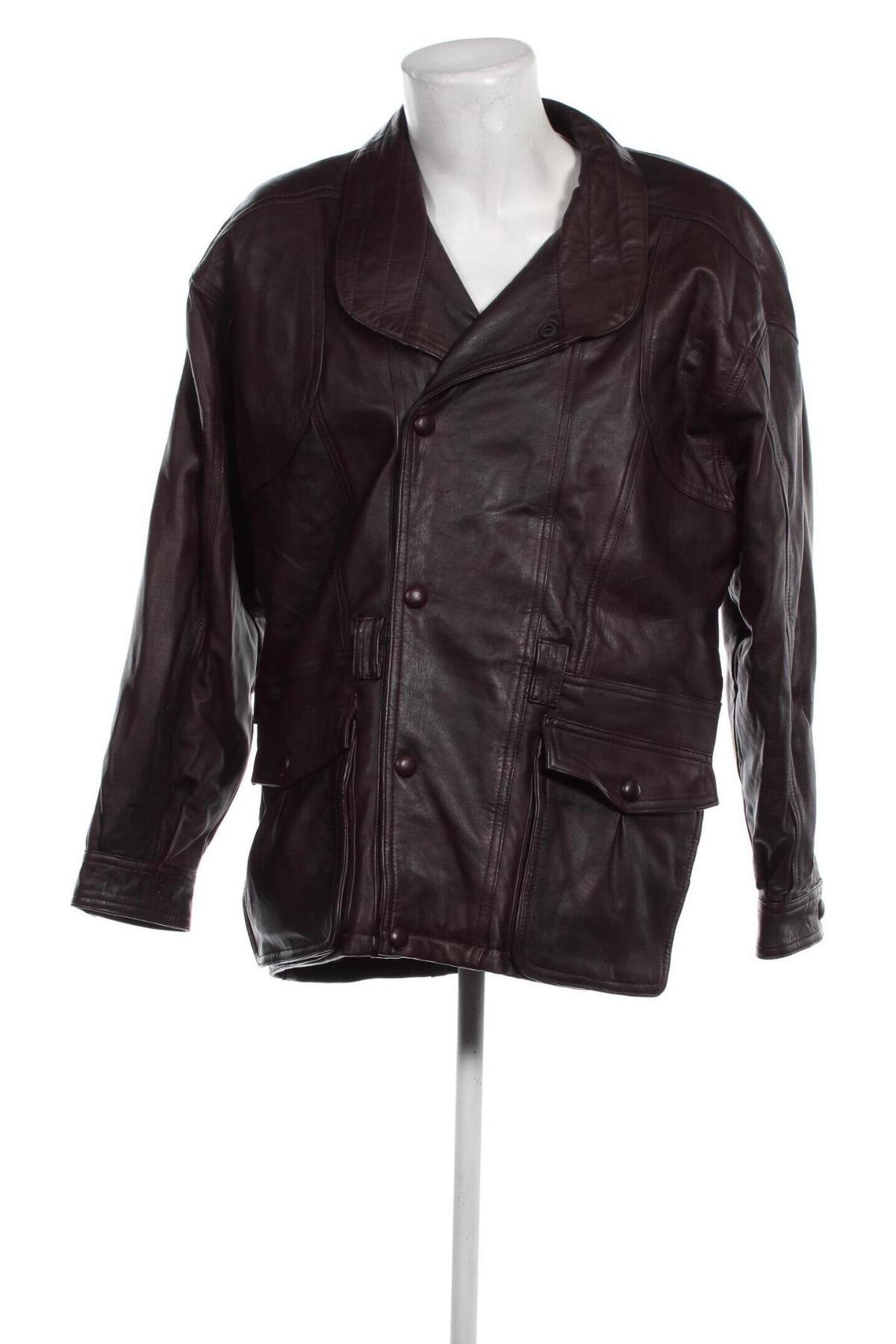 Pánska kožená bunda , Veľkosť L, Farba Hnedá, Cena  60,67 €