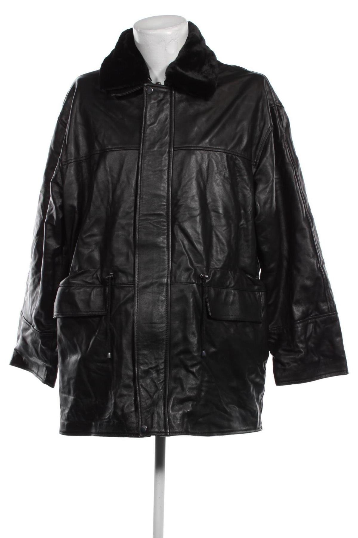 Pánská kožená bunda , Velikost XL, Barva Černá, Cena  444,00 Kč
