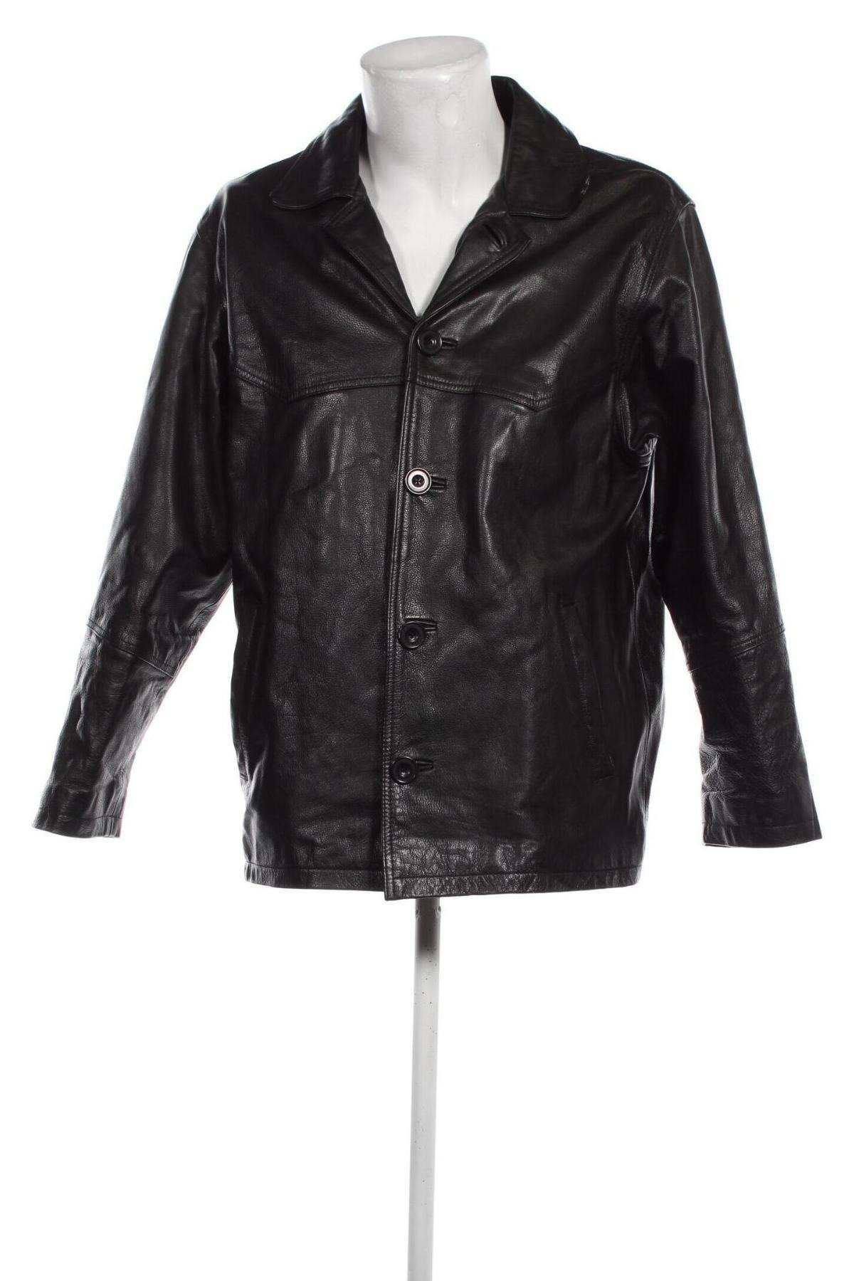 Pánská kožená bunda , Velikost S, Barva Černá, Cena  409,00 Kč