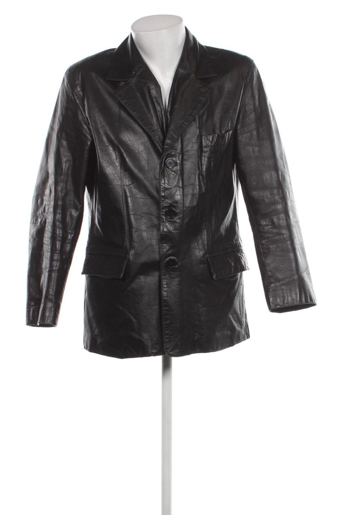 Pánská kožená bunda  Bertoni, Velikost M, Barva Černá, Cena  2 567,00 Kč