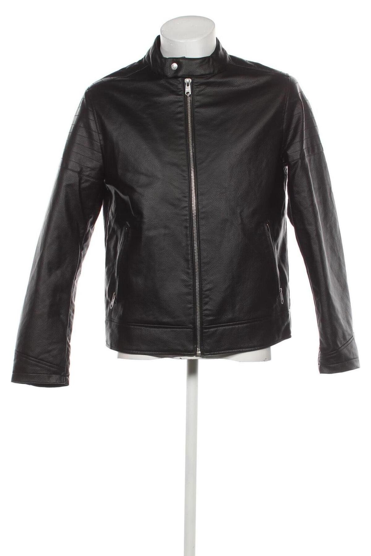 Pánská kožená bunda  Threadbare, Velikost M, Barva Černá, Cena  1 145,00 Kč