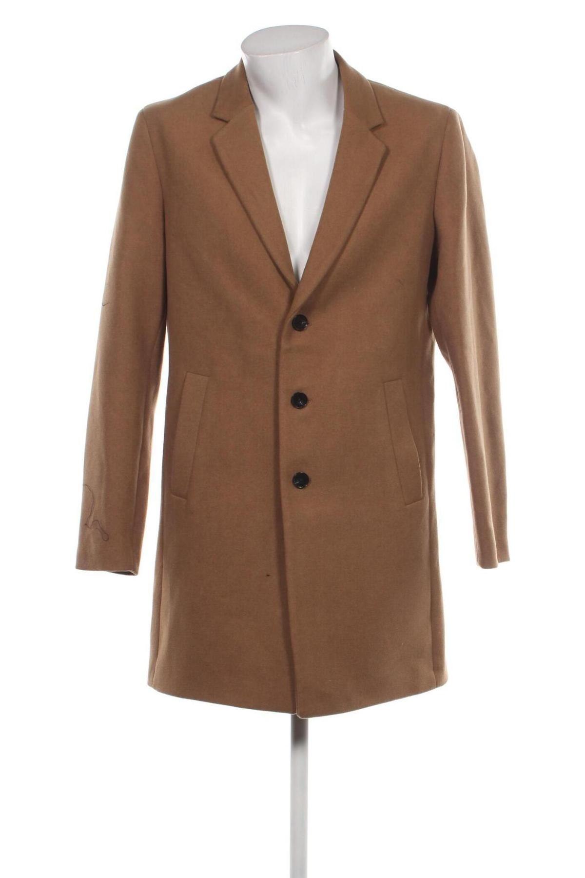 Мъжко палто Jack & Jones, Размер L, Цвят Кафяв, Цена 91,84 лв.