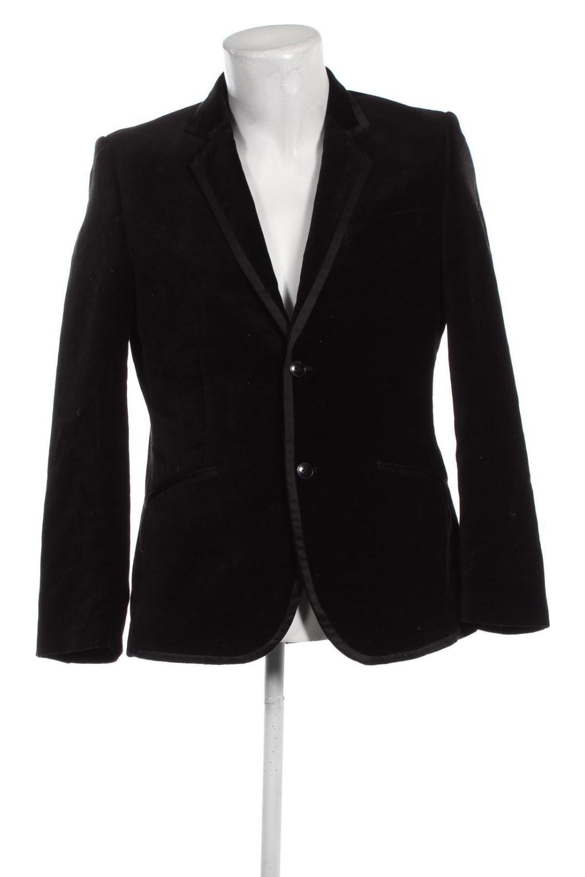 Ανδρικό σακάκι H&M, Μέγεθος L, Χρώμα Μαύρο, Τιμή 10,89 €