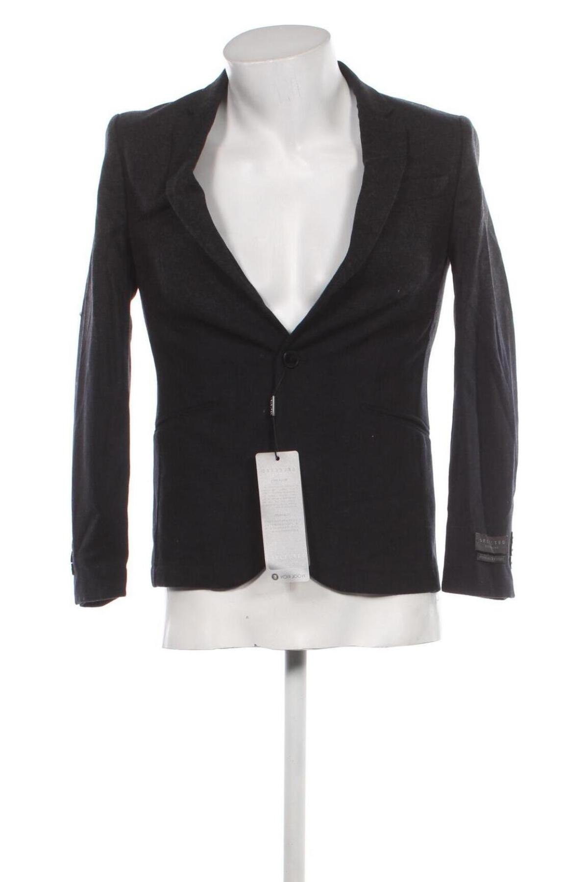 Ανδρικό σακάκι Selected, Μέγεθος XS, Χρώμα Μαύρο, Τιμή 31,06 €