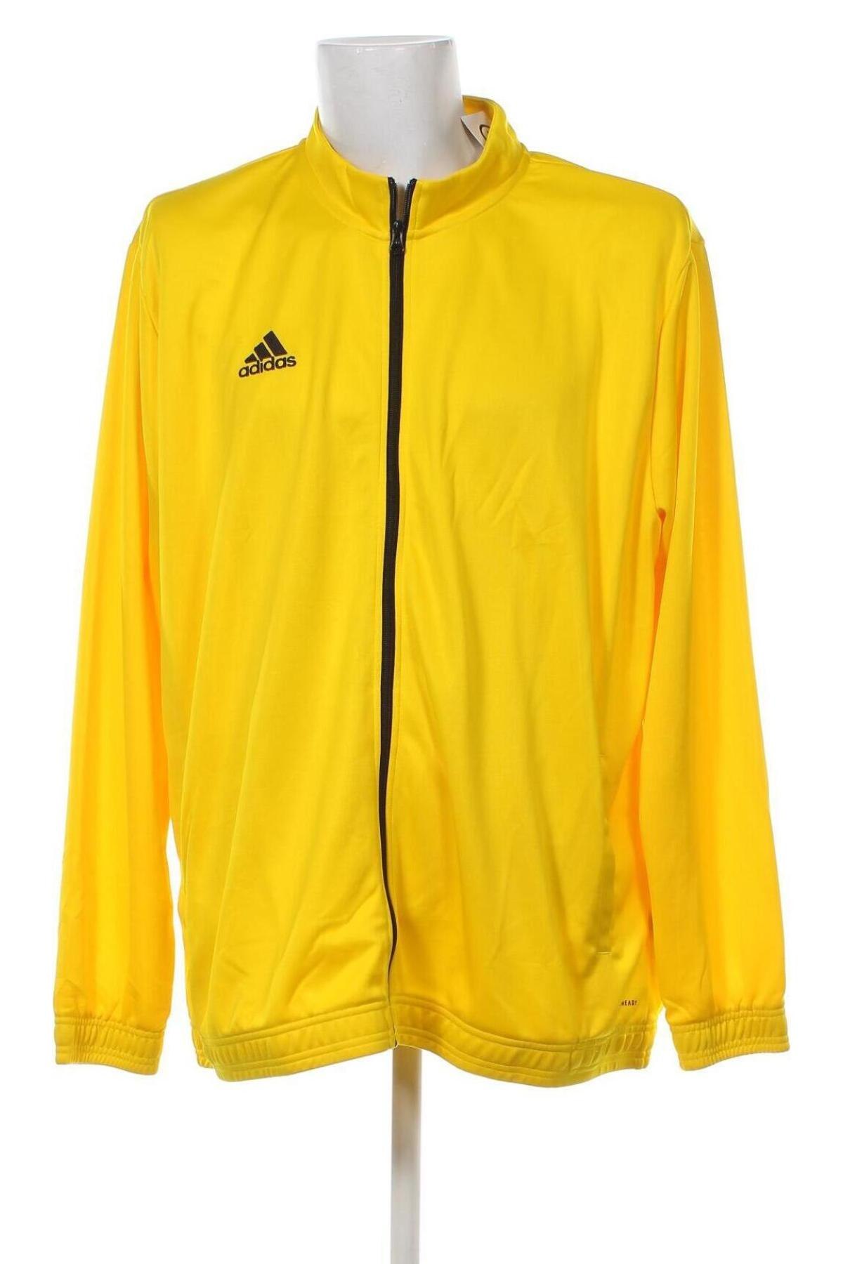 Ανδρική αθλητική ζακέτα Adidas, Μέγεθος 3XL, Χρώμα Κίτρινο, Τιμή 44,81 €