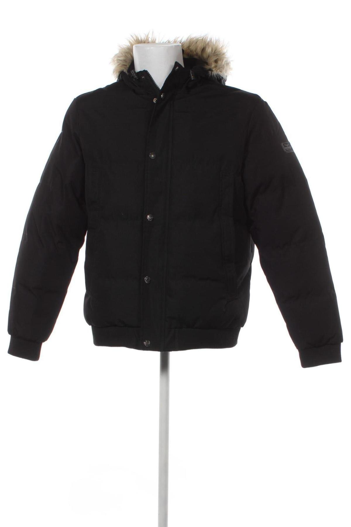 Herrenjacke Threadbare, Größe L, Farbe Schwarz, Preis 20,99 €