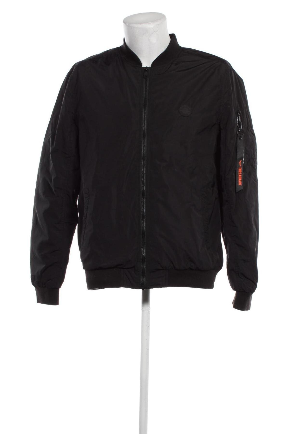 Herrenjacke Threadbare, Größe L, Farbe Schwarz, Preis € 39,69