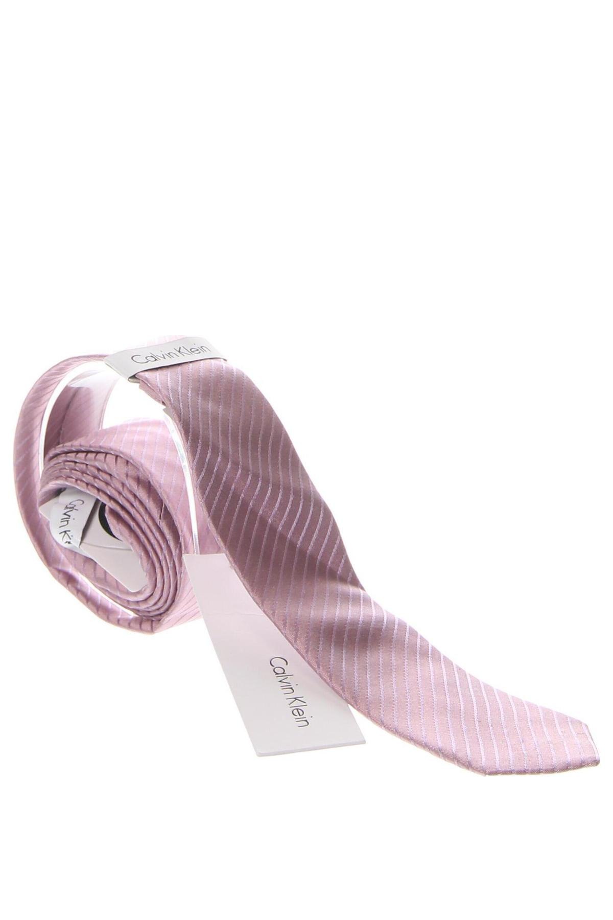 Вратовръзка Calvin Klein, Цвят Розов, Цена 119,95 лв.