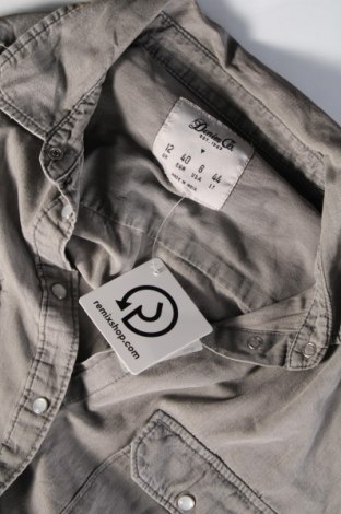 Дамска риза Denim&Co., Размер M, Цвят Сив, Цена 11,99 лв.