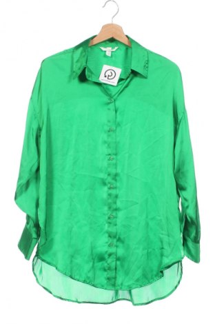 Cămașă de femei H&M, Mărime XS, Culoare Verde, Preț 24,99 Lei