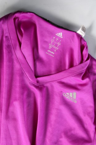 Γυναικείο t-shirt Adidas, Μέγεθος S, Χρώμα Βιολετί, Τιμή 8,99 €