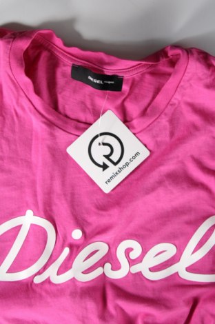 Γυναικείο t-shirt Diesel, Μέγεθος M, Χρώμα Ρόζ , Τιμή 35,00 €