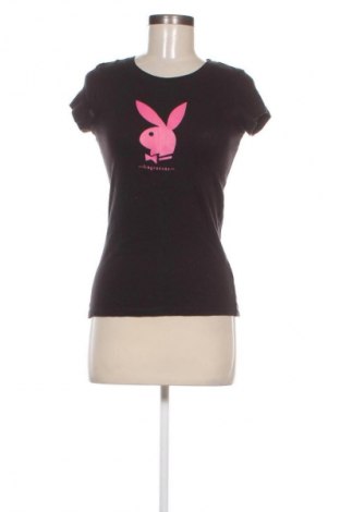 Γυναικείο t-shirt Playboy, Μέγεθος S, Χρώμα Μαύρο, Τιμή 8,70 €