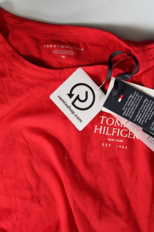 Damski T-shirt Tommy Hilfiger, Rozmiar XL, Kolor Czerwony, Cena 262,99 zł