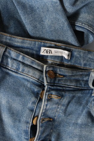 Damskie jeansy Zara, Rozmiar XL, Kolor Niebieski, Cena 62,07 zł