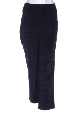 Pantaloni de velvet de femei, Mărime XL, Culoare Albastru, Preț 38,99 Lei