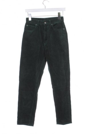 Pantaloni de velvet de femei, Mărime XS, Culoare Verde, Preț 138,05 Lei