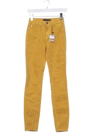 Pantaloni de velvet de femei Amisu, Mărime XXS, Culoare Galben, Preț 94,99 Lei