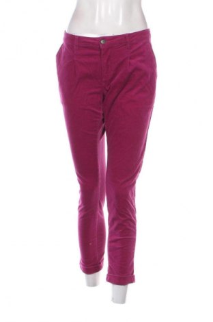 Pantaloni de velvet de femei Stefanel, Mărime L, Culoare Roz, Preț 417,45 Lei