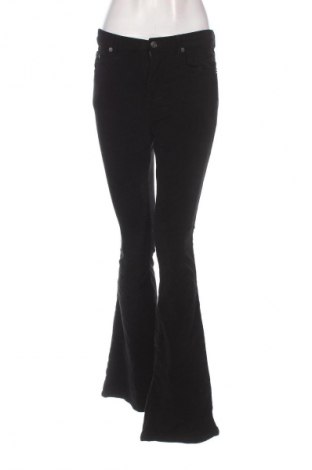 Pantaloni de velvet de femei Zara, Mărime M, Culoare Negru, Preț 68,80 Lei