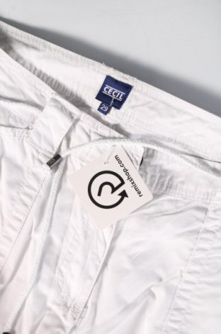 Pantaloni de femei Cecil, Mărime L, Culoare Alb, Preț 104,59 Lei