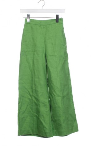 Pantaloni de femei Mango, Mărime XXS, Culoare Verde, Preț 196,00 Lei