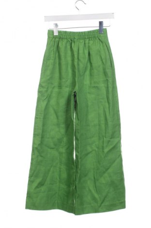 Pantaloni de femei Mango, Mărime XXS, Culoare Verde, Preț 196,00 Lei