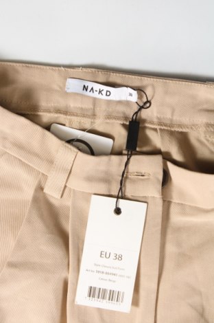 Pantaloni de femei NA-KD, Mărime M, Culoare Bej, Preț 178,99 Lei